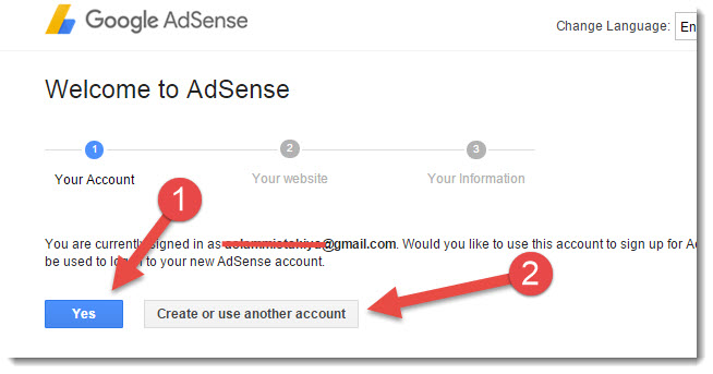Google Adsens - create Google Adsens Steps
