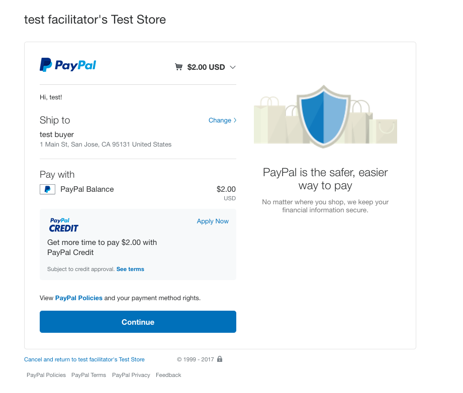 Laravel 5.4 Paypal integration - Paypal Payment Gateway