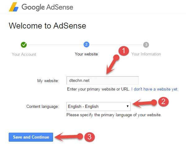 google adsense submit url