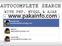 Ajax PHP MySQL Creating Autocomplete Search Suggestion