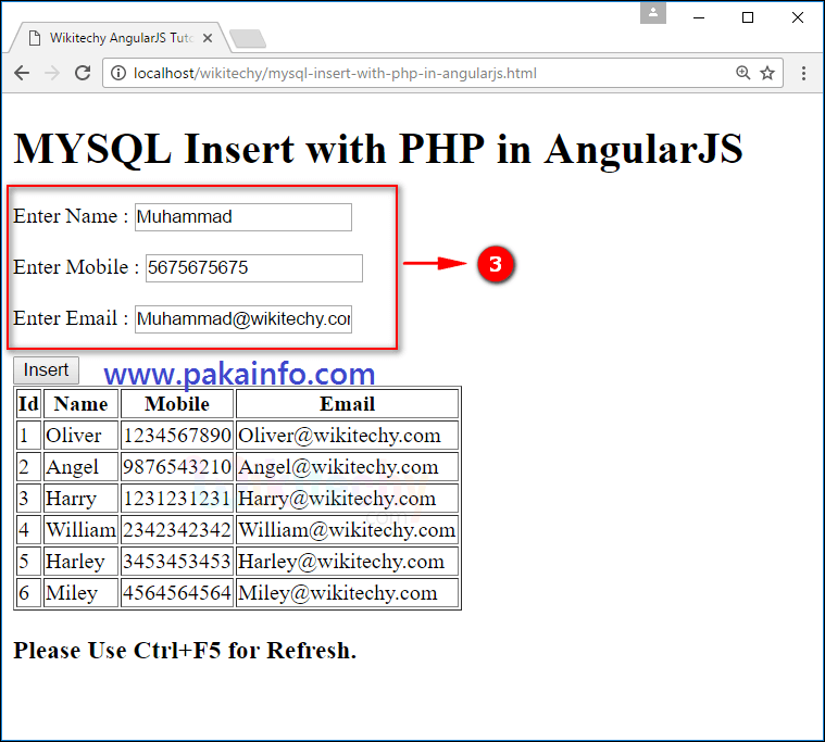 AngularJS Insert using PHP MySQLi