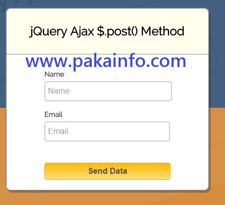 Jquery Ajax Form Submit examples using PHP