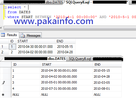 Multiple SQL SERVER Queries to get all dates between two dates