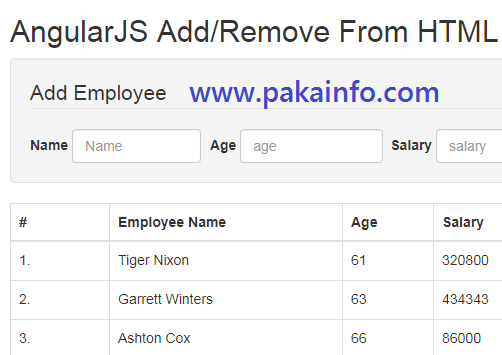 Remove Item from Array using AngularJS