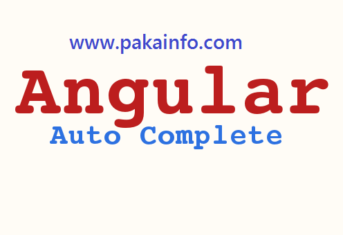 Simple AutoComplete AngularJS Example