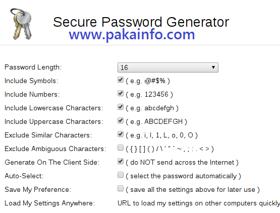 Strong Random Password Generator Using Pure JavaScript