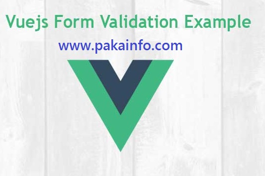 VueJS Form Validation Example