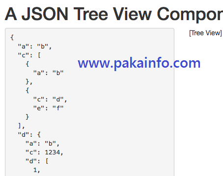 VueJS json array object string parse Example