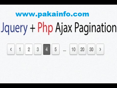 Advanced Pagination with PHP, MySQL and jQuery – Custom Pagination
