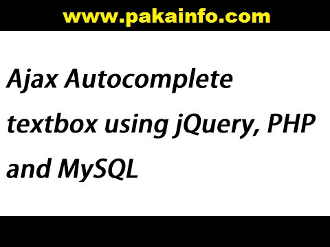 Autocomplete Textbox with Multiple Values using jQuery PHP and MySQL