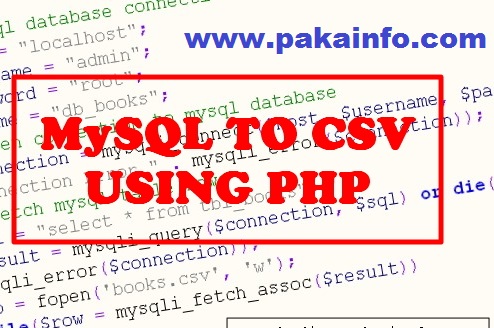 Export data mysql table to csv file using PHP