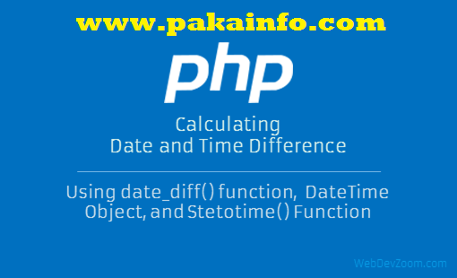 PHP Calculate Difference Between Two Dates