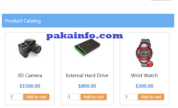 PHP E-Commerce Shopping Cart Application step by step