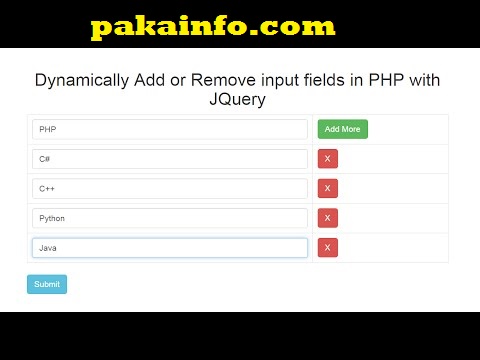 jQuery Add and Remove Multiple Div Dynamically using PHP
