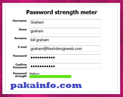 jquery password strength Checker using regular expression