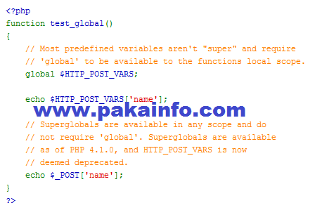 php application global config and settings – php superglobals