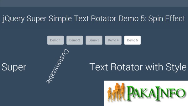 Ad Rotate Text Animation Effects Using JQuery - Pakainfo