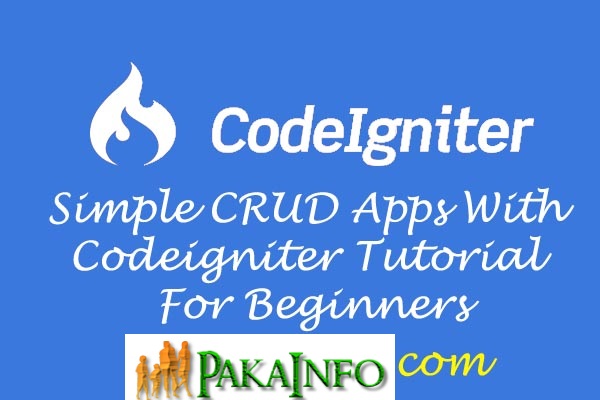 CodeIgniter CRUD Example Tutorial From Scratch