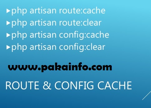 Laravel clear cache from route, view, config and all cache