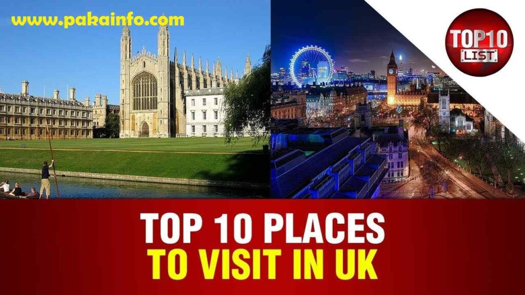 Most Popular UK Tourist Attractions Places List