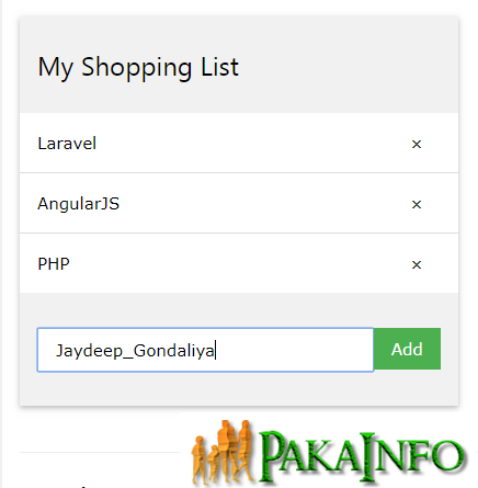 Simple AngularJS Shopping Cart Application