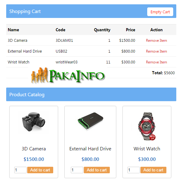 Simple PHP Shopping Cart