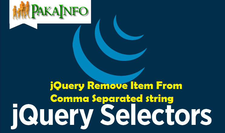 jQuery Remove Item From Comma Separated string