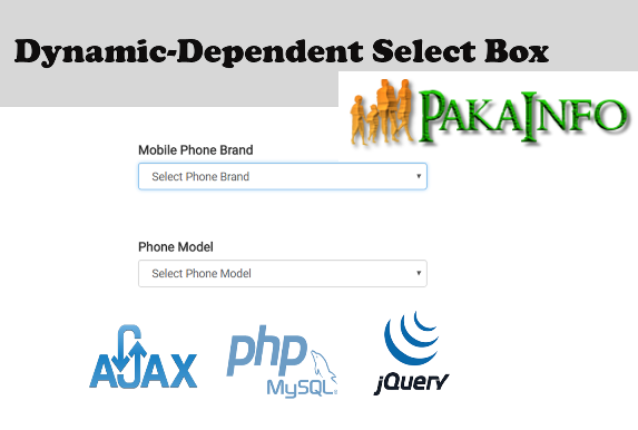 Dependent dropdown example in PHP MySQL