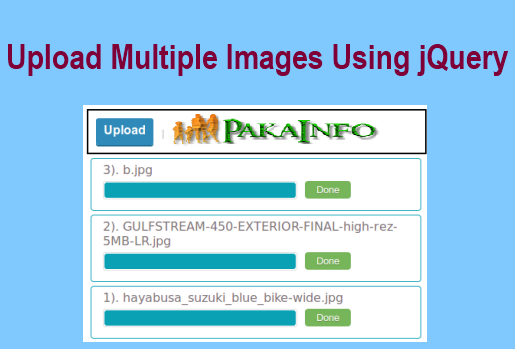 Ajax Upload Multiple Images without form submitting