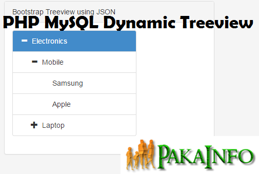 PHP MySQL Dynamic Treeview using jQuery Ajax Example