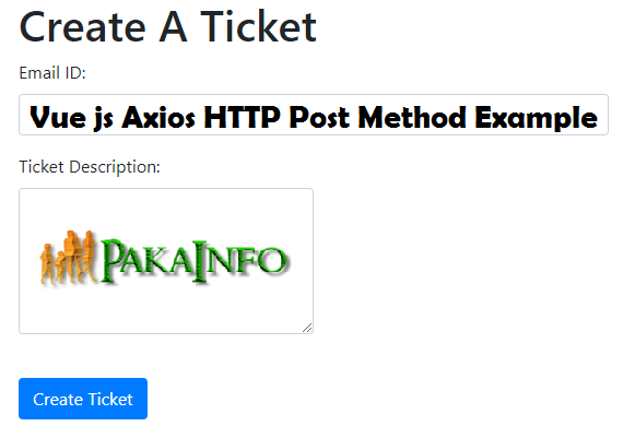 Vue js Axios HTTP Post Method Example Tutorial From Scratch