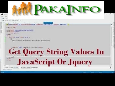 Get Query String Parameters from URL using JQuery