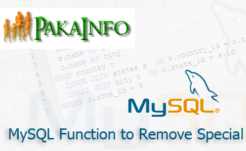 MySQL Remove special characters from database
