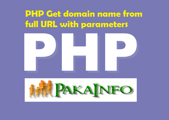 PHP Get domain name from full URL with parameters