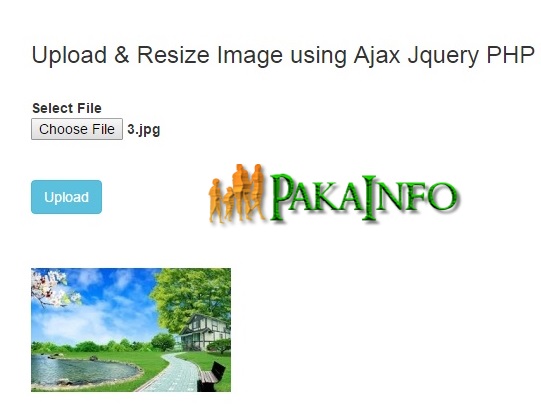 Ajax Image Upload without Refreshing Page using Jquery