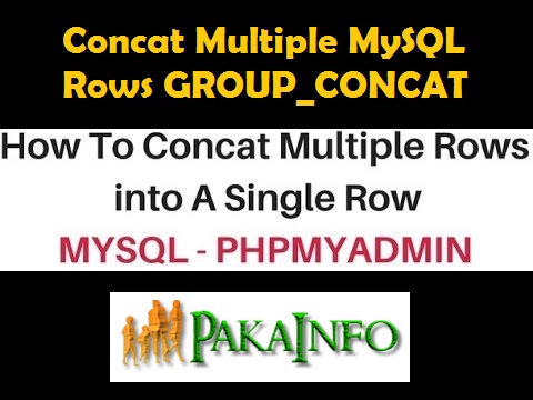 Concat Multiple MySQL Rows GROUP_CONCAT