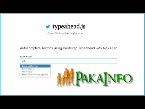 PHP Autocomplete search with typeahead js