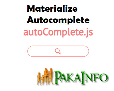 Simple Materialize CSS Autocomplete Ajax using PHP