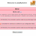 localhost Phpmyadmin Server Error