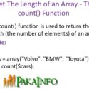 PHP Array Length Size Count Tutorial With Example
