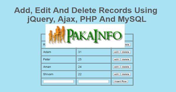 Delete Table Rows Using PHP JQuery Ajax
