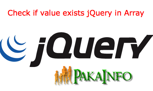 JavaScript inArray Check if value exists