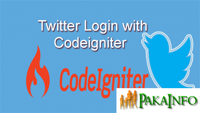 PHP CodeIgniter Twitter Login Steps