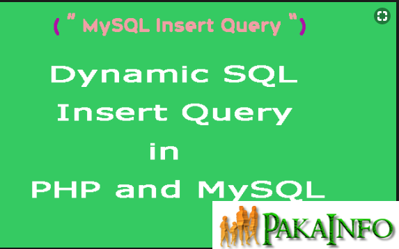 PHP MySQL Dynamic SQL Insert Query