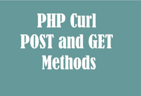 PHP Curl POST and GET Methods