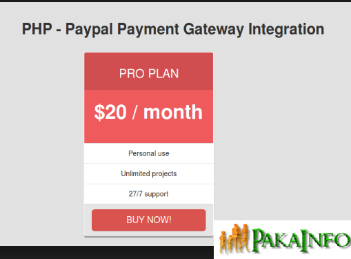 PayPal Payment Gateway PHP Source Code