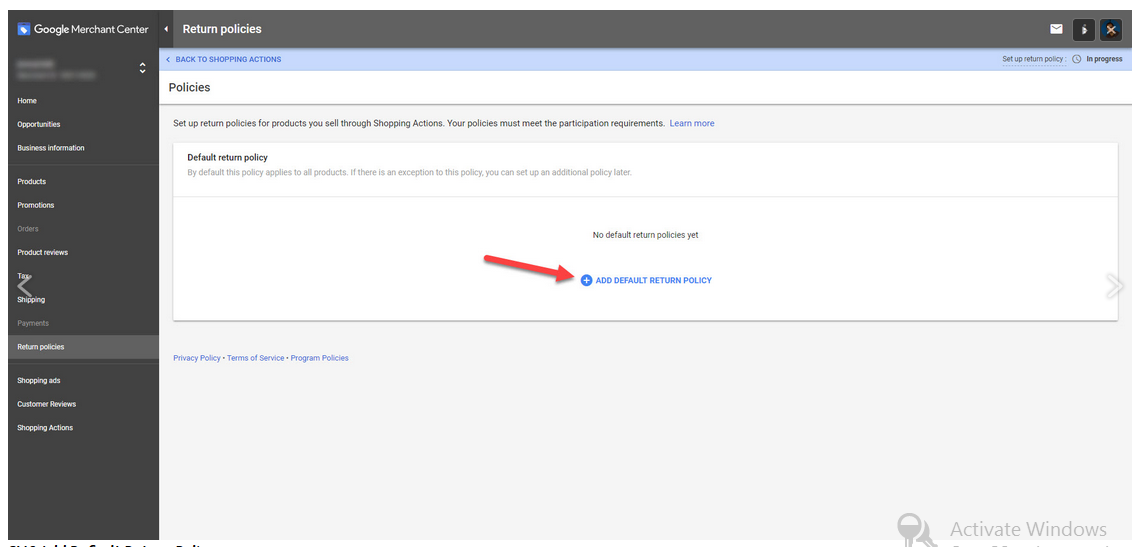 Setting up Google Shopping Actions