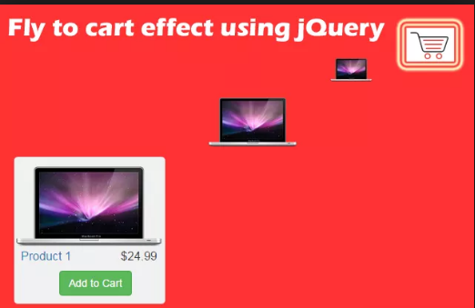 jQuery Fly to cart Effect
