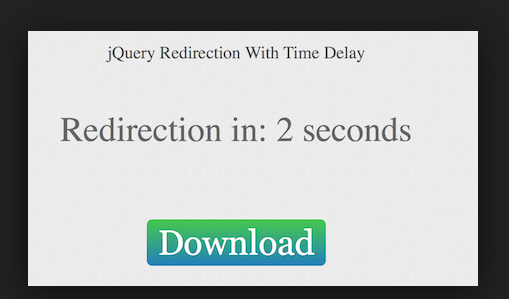 javascript timed redirect with countdown