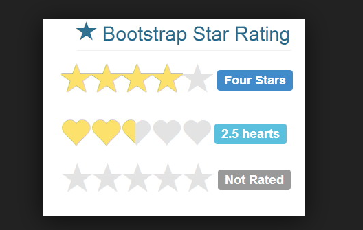 Bootstrap 5 star rating Example
